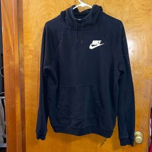 Black Nike cowl neck hoodie